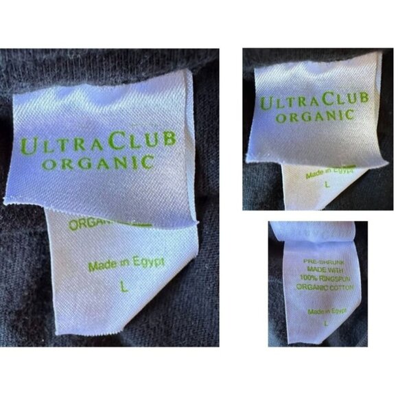 VTG Rare Google Long Sleeve T Shirt Large Black Colorful Dots Ultra Club Cotton - Picture 10 of 11